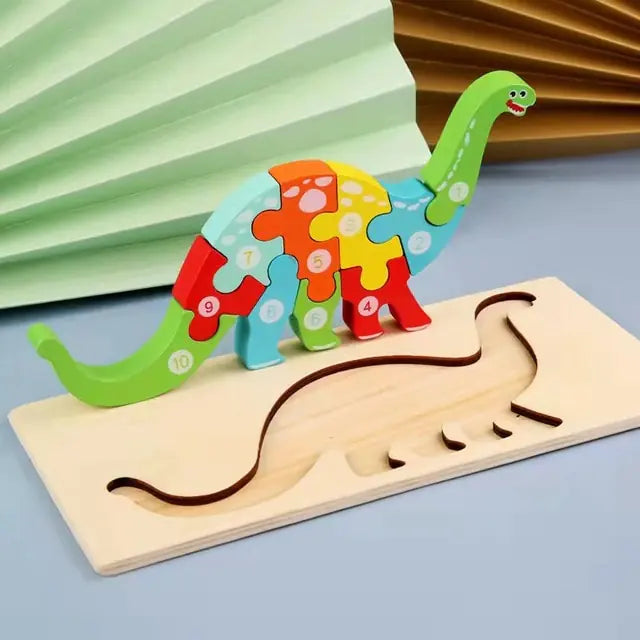 3D Animal Cartoon Puzzle Toys for Early Education