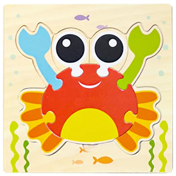 Wooden 3D Puzzle for Infants and Early Education Toys