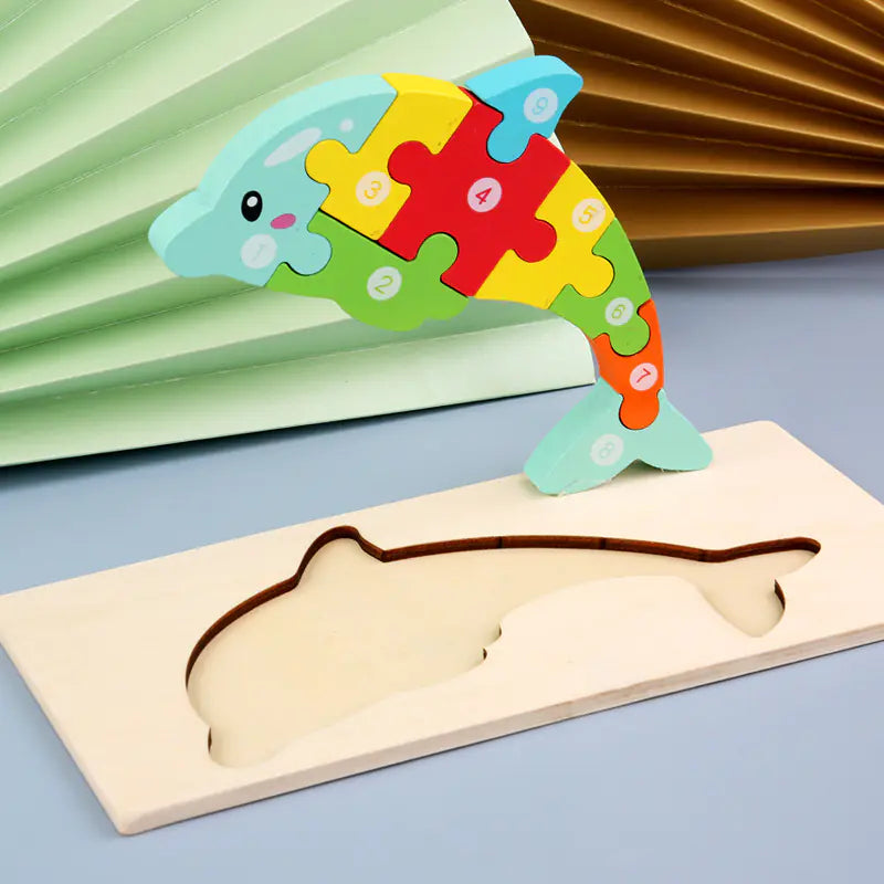 3D Animal Cartoon Puzzle Toys for Early Education