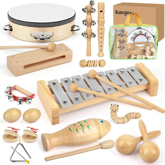 Kids Musical Instruments100% Natural Wooden
