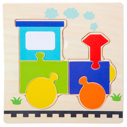 Wooden 3D Puzzle for Infants and Early Education Toys