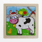 Montessori Early Education 3D Animal Wooden Puzzle (9 Pieces)