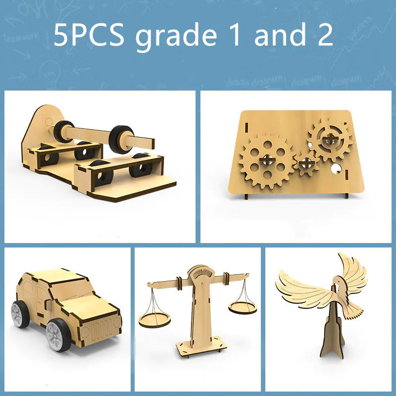 Juguetes científicos de madera educativos STEM para niños