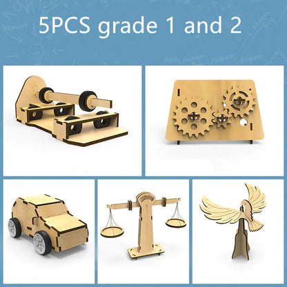 Juguetes científicos de madera educativos STEM para niños