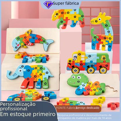 Wooden Educational Puzzle Toys for Kids (Wholesale)