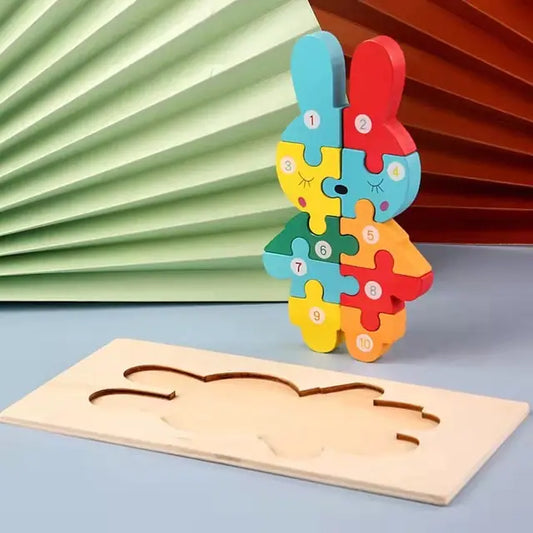 3D Animal Cartoon Puzzle Toys for Early Education