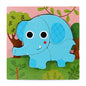 Wooden 3D Animal Puzzle Toy for Early Learning