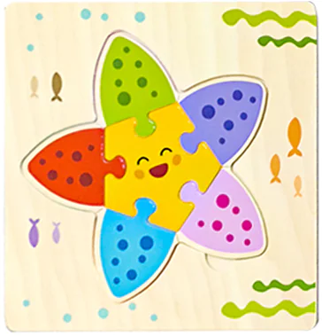 Wooden 3D Puzzle for Infants and Early Education Toys