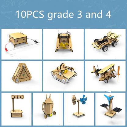 Juguetes científicos de madera educativos STEM para niños