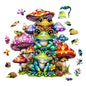 Wooden Puzzles for Adults - Frog Family Wooden Puzzle