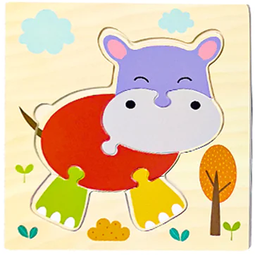 Wooden 3D Puzzle for Infants and Early Education Toys