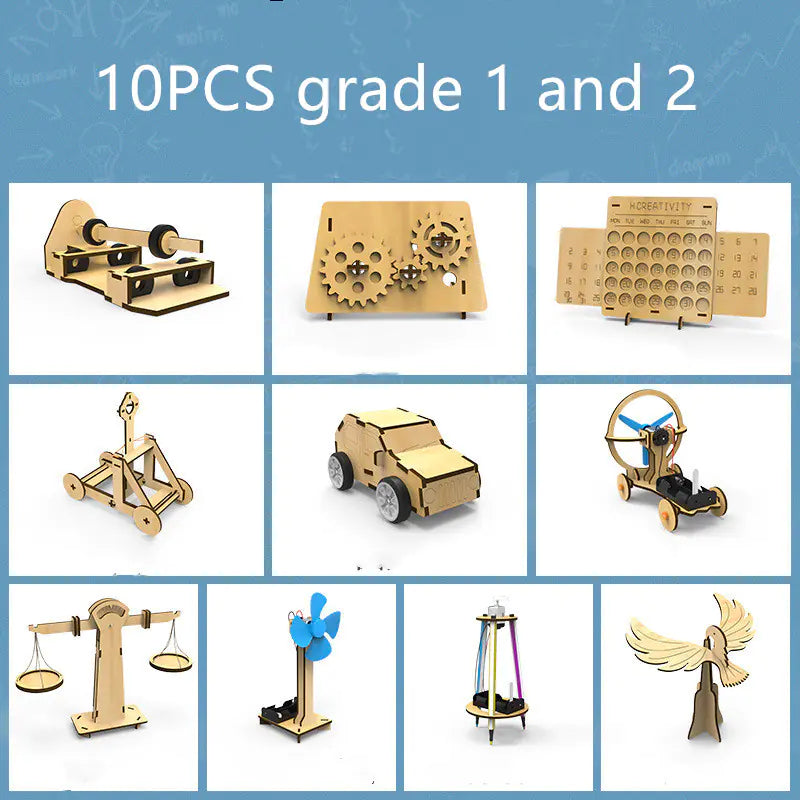 Juguetes científicos de madera educativos STEM para niños