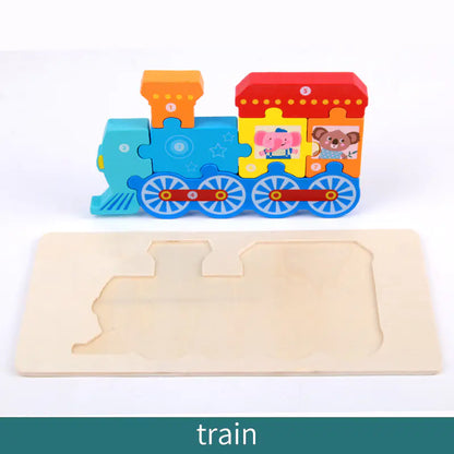 Wooden Educational Puzzle Toys for Kids (Wholesale)