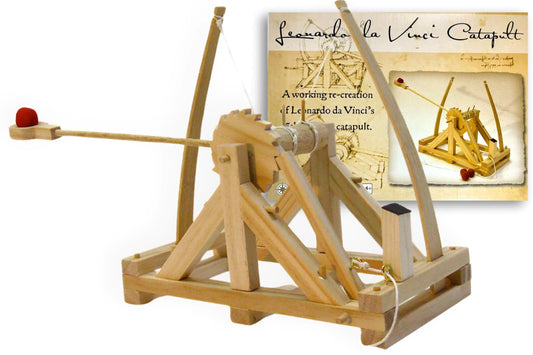 Pathfinders STEM kit Leonardo Da Vinci Catapult kit Trebuchet Engineering kit Educational Toys for Kids Science kit for Kids Age 12-14 stem Projects Physics Toys Wood Building Kits