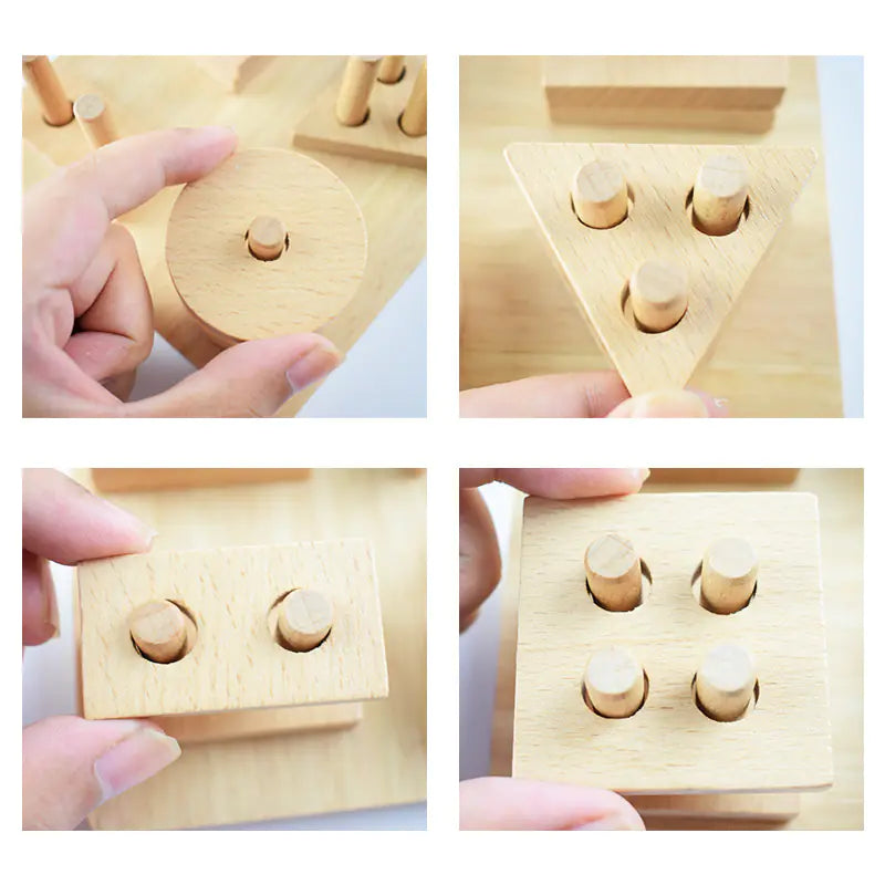 Stacking Educational Toys for Kids - Wooden Blocks Set