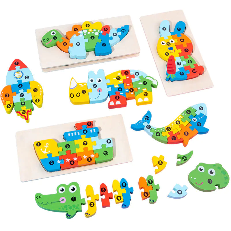 Wooden Educational Puzzle Toys for Kids (Wholesale)