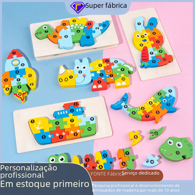 Wooden Educational Puzzle Toys for Kids (Wholesale)