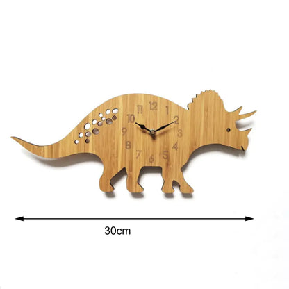 Dinosaur Wall Clock - Triassic Design for Kids' Room