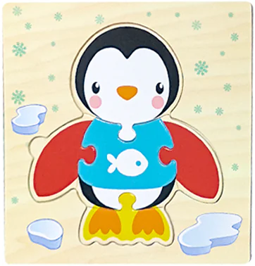 Wooden 3D Puzzle for Infants and Early Education Toys