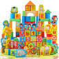 Wooden Stacking Blocks Set - 200 Pieces for Kids